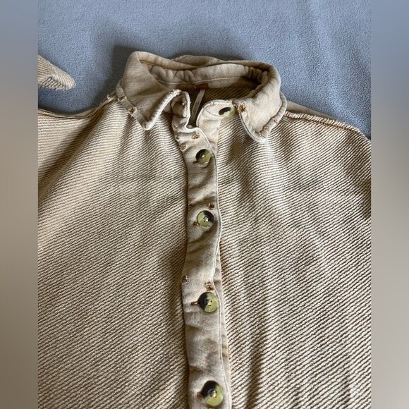 Free People Distressed Shirt Dress Size Small - Picture 14 of 16